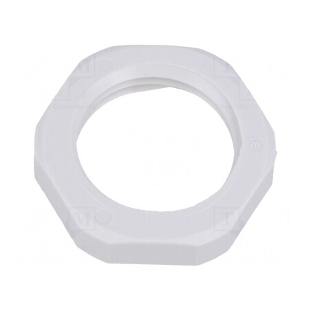 Piuliță NPT 1/2 din poliamidă UL94V-0, grosime 6mm, cheie 27mm, gri | Electronic-mag.ro | Componente Electronice