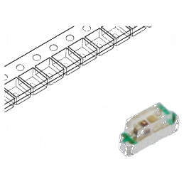 LED SMD roșie/verde 60-240mcd 100-450mcd 2x0,6x1,05mm 140° pentru iluminare eficientă | Electronic-mag.ro | Componente Electronice