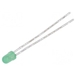 LED Verde 3mm 8÷20mcd 60° Convex 12÷14V | Electronic-mag.ro | Componente Electronice