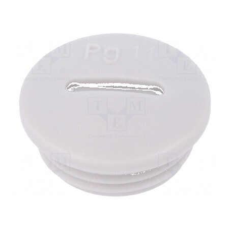 Capac de protecţie PG11 IP54 din poliamidă gri deschis pentru cabluri de 6mm | Electronic-mag.ro | Componente Electronice