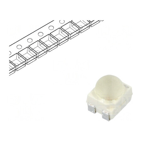 LED SMD 3528 galbenă PLCC4 5600-14000mcd 3,4x3x3,5mm 60° - Iluminare eficientă | Electronic-mag.ro | Componente Electronice