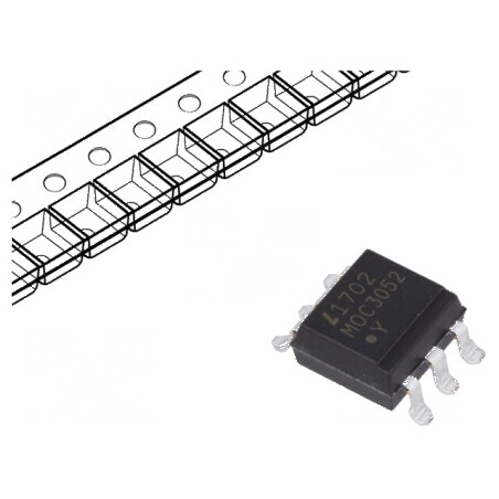 Optotriac 5kV Uieş 600V fără sistem de conectare la zero - Componente electronice de înaltă tensiune | Electronic-mag.ro | Componente Electronice