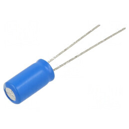 Supercondensator THT 1F 2,7VDC Ø6,3x12,5mm pentru aplicații electrice | Electronic-mag.ro | Componente Electronice