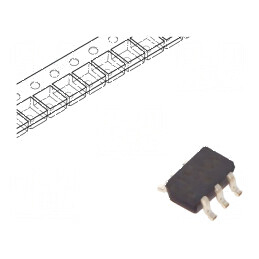 Buffer digital non-inversor CMOS SMD SC70 0,8÷2,7VDC - IC 2 canale | Electronic-mag.ro | Componente Electronice