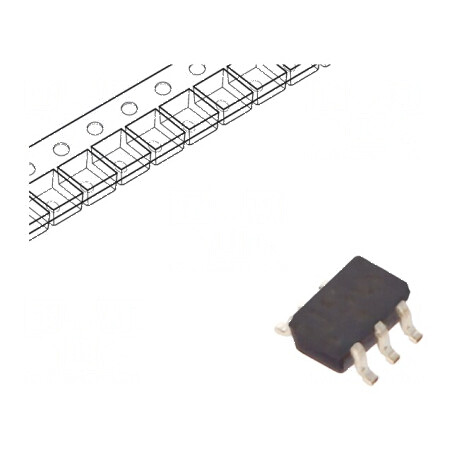 Buffer digital non-inversor CMOS SMD SC70 0,8÷2,7VDC - IC 2 canale | Electronic-mag.ro | Componente Electronice