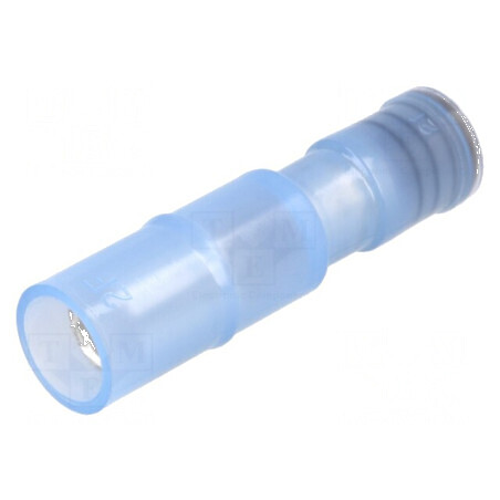 Terminal rotund mamă Ø 4mm, 2mm2, crimpat, cablu albastru | Electronic-mag.ro | Componente Electronice