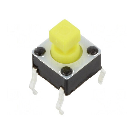 Microîntrerupător TACT SPST-NO 0,05A/12VDC THT 2,45N - Pozitie 2 | Electronic-mag.ro | Componente Electronice