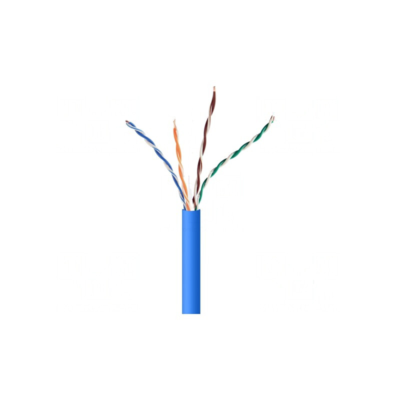 Cablu U/UTP 5e 4x2x24AWG CCA PVC albastru 305m | Electronic-mag.ro | Componente Electronice Cablu U/UTP 5e 4x2x24AWG CCA PVC albastru 305m | Electronic-mag.ro | Componente Electronice
