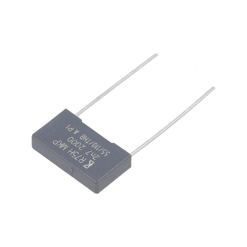 Condensator polipropilenă R75 2,7nF 18x4x10mm THT ±5% | Electronic-mag.ro | Componente Electronice