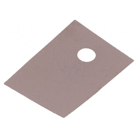 Suport termoconductor din silicon TO220, 18mm x 13mm, maro | Electronic-mag.ro | Componente Electronice