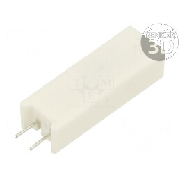 Rezistor bobinat cu ciment THT 22Ω 7W ±5% 38x12,5x9mm pentru aplicații electronice | Electronic-mag.ro | Componente Electronice