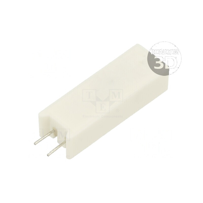 Rezistor bobinat cu ciment THT 22Ω 7W ±5% 38x12,5x9mm pentru aplicații electronice | Electronic-mag.ro | Componente Electronice
