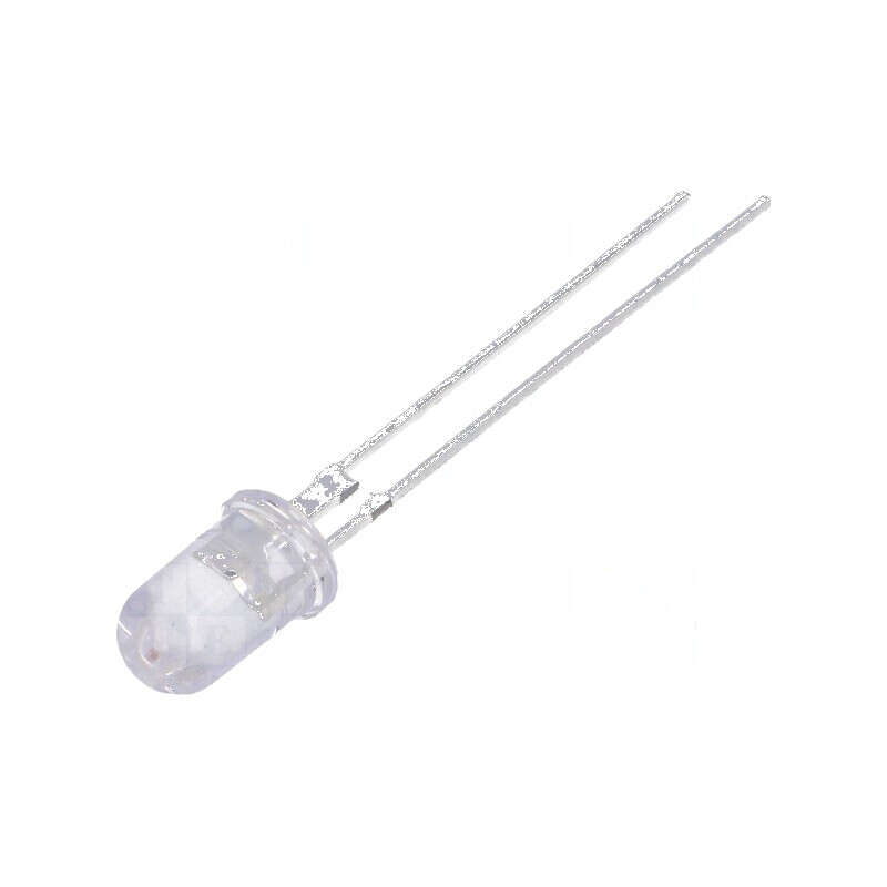 LED 5mm portocalie 80000-100000 mcd 15° convex pentru iluminare decorativă | Electronic-mag.ro | Componente Electronice