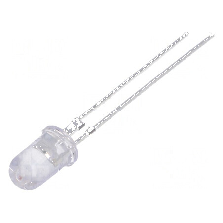 LED 5mm portocalie 80000-100000 mcd 15° convex pentru iluminare decorativă | Electronic-mag.ro | Componente Electronice