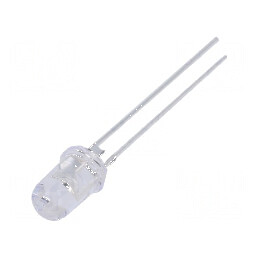 LED 5mm galbenă 40000÷48000mcd 60° convexă pentru iluminare decorativă | Electronic-mag.ro | Componente Electronice