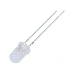 LED 5mm roșie 2180-3000mcd 100° 20mA cu lentilă difuză 3-5V | Electronic-mag.ro | Componente Electronice