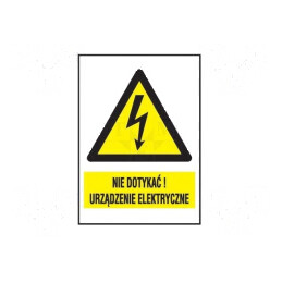 Indicator de protecție de avertizare PVC 52mm x 74mm | Electronic-mag.ro | Componente Electronice