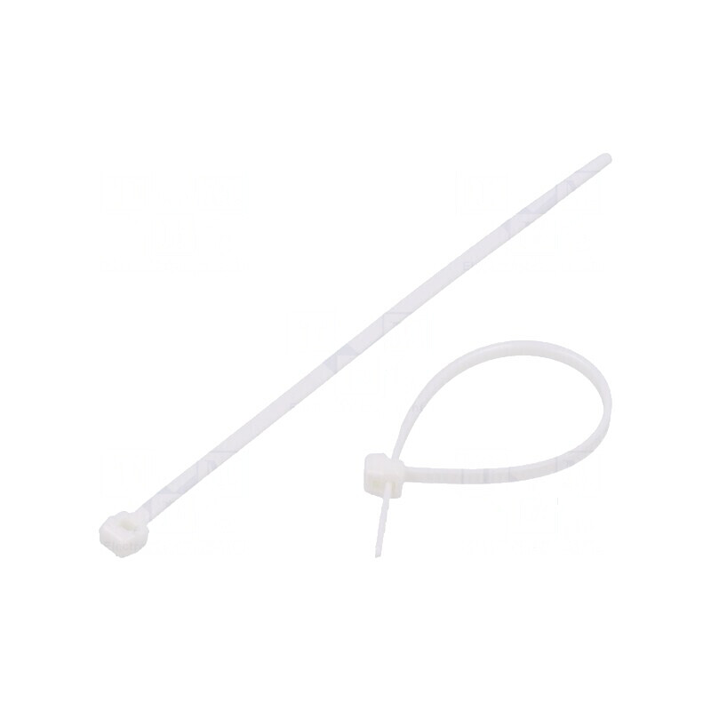 Colier de strângere poliamidă albă L: 100mm W: 2,5mm 80N | Electronic-mag.ro | Componente Electronice Colier de strângere poliamidă albă L: 100mm W: 2,5mm 80N | Electronic-mag.ro | Componente Electronice