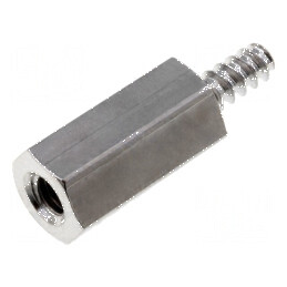 Piuliță distanțieră filetată hexagonală 10mm M2,5 | Electronic-mag.ro | Componente Electronice