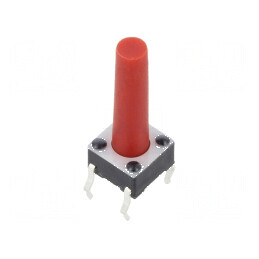 Microîntrerupător TACT SPST-NO 0,05A/12VDC THT 2,45N pentru aplicații electronice | Electronic-mag.ro | Componente Electronice