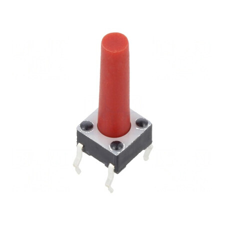 Microîntrerupător TACT SPST-NO 0,05A/12VDC THT 2,45N pentru aplicații electronice | Electronic-mag.ro | Componente Electronice