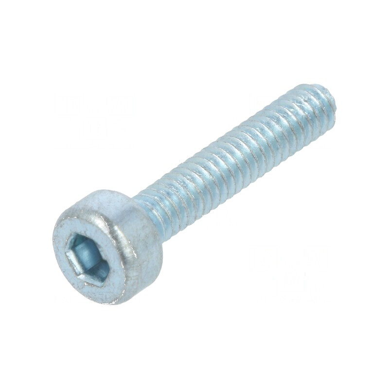 Şurub M2x10 cu cap rotund imbus HEX 1,5mm din oţel zincat | Electronic-mag.ro | Componente Electronice