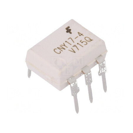 Optocuplor THT CNY17 cu 1 ieșire, tranzistori 4,17kV, DIP6 | Electronic-mag.ro | Componente Electronice
