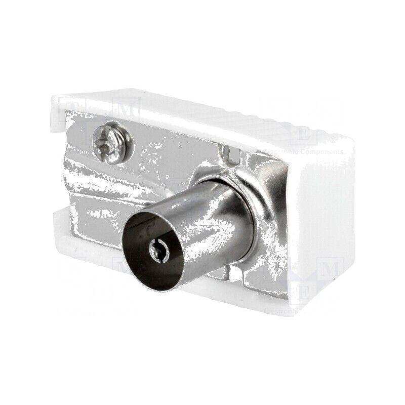 Conector coaxial 9,5mm (IEC 169-2) mufă mamă unghi 90° pentru cablu TV | Electronic-mag.ro | Componente Electronice Conector coaxial 9,5mm (IEC 169-2) mufă mamă unghi 90° pentru cablu TV | Electronic-mag.ro | Componente Electronice