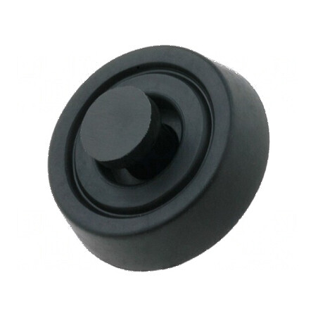 Picioruş rapid negru din polietilenă A: 8mm pentru montare uşoară | Electronic-mag.ro | Componente Electronice