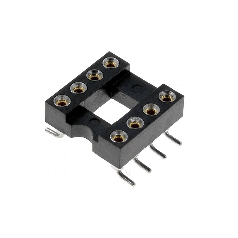 Soclu pentru circuite integrate DIP8 cu raster de 2,54mm - Precizie SMT | Electronic-mag.ro | Componente Electronice