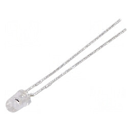LED 3mm roșie 2,1÷3mcd 45° convex - iluminare eficientă pentru proiecte electronice | Electronic-mag.ro | Componente Electronice