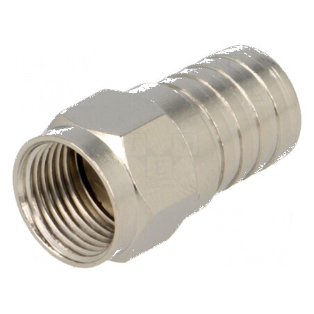 Conector F mufă tată drept RG6 7mm pentru cablu - crimpat | Electronic-mag.ro | Componente Electronice