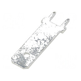 Terminal plat 6,4mm 0,8mm tată THT din alamă cositorit drept | Electronic-mag.ro | Componente Electronice