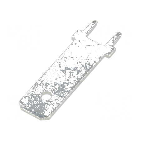 Terminal plat 6,4mm 0,8mm tată THT din alamă cositorit drept | Electronic-mag.ro | Componente Electronice