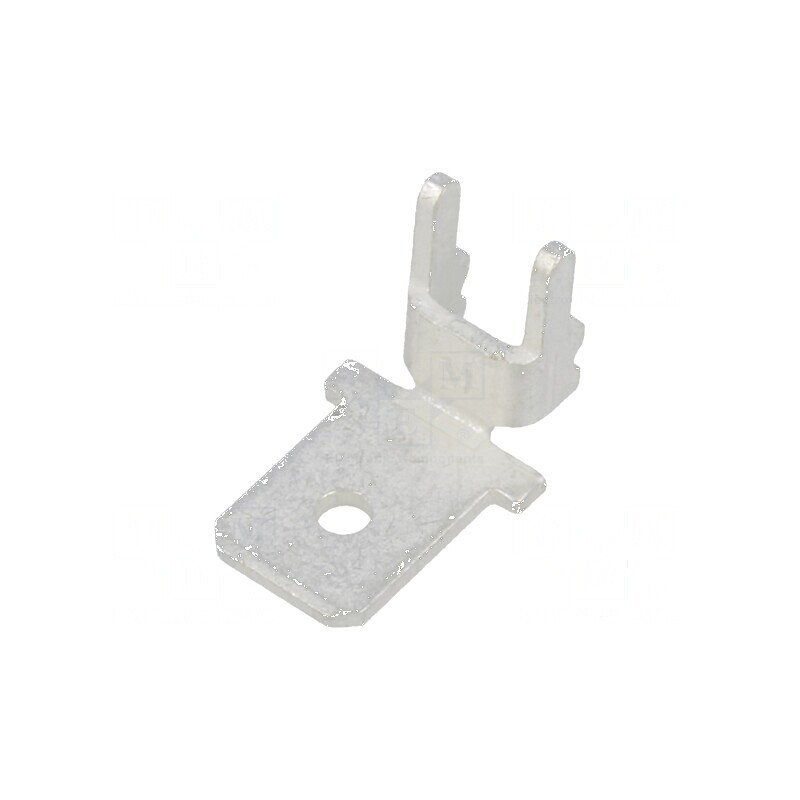 Terminal plat 6,4mm 0,8mm tată THT din alamă cositorită | Electronic-mag.ro | Componente Electronice