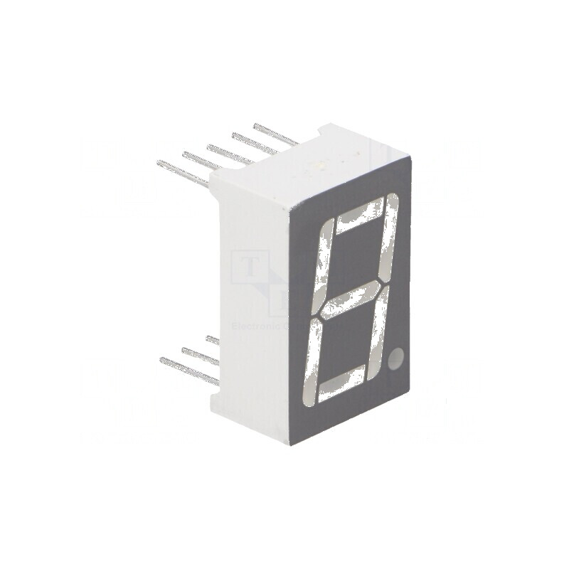Afișaj LED 7 segmente 14,2mm 0,56 Nr.car: 1 roșie catod - Display digital | Electronic-mag.ro | Componente Electronice Afișaj LED 7 segmente 14,2mm 0,56 Nr.car: 1 roșie catod - Display digital | Electronic-mag.ro | Componente Electronice