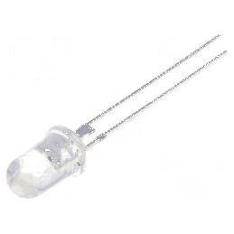 LED 5mm roșie 80000-100000 mcd 15° convex pentru iluminat decorativ | Electronic-mag.ro | Componente Electronice