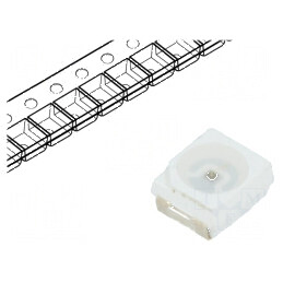 Emițător IR PLCC2 886-892nm transparent SMD 100mA 120° pentru aplicații electronice | Electronic-mag.ro | Componente Electronice