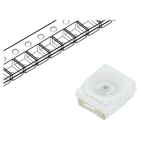 Emițător IR PLCC2 886-892nm transparent SMD 100mA 120° pentru aplicații electronice | Electronic-mag.ro | Componente Electronice