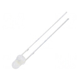 LED 3mm alb cald 750÷1120mcd 30° convex 12VDC pentru iluminat decorativ | Electronic-mag.ro | Componente Electronice