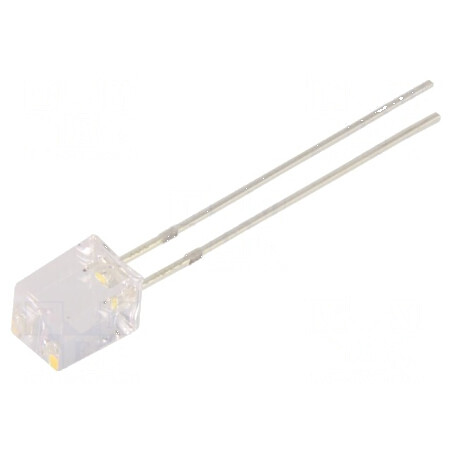 Lampa LED dreptunghiulară alb cald 5x5x7mm 750÷1120mcd 140° 10mA | Electronic-mag.ro | Componente Electronice