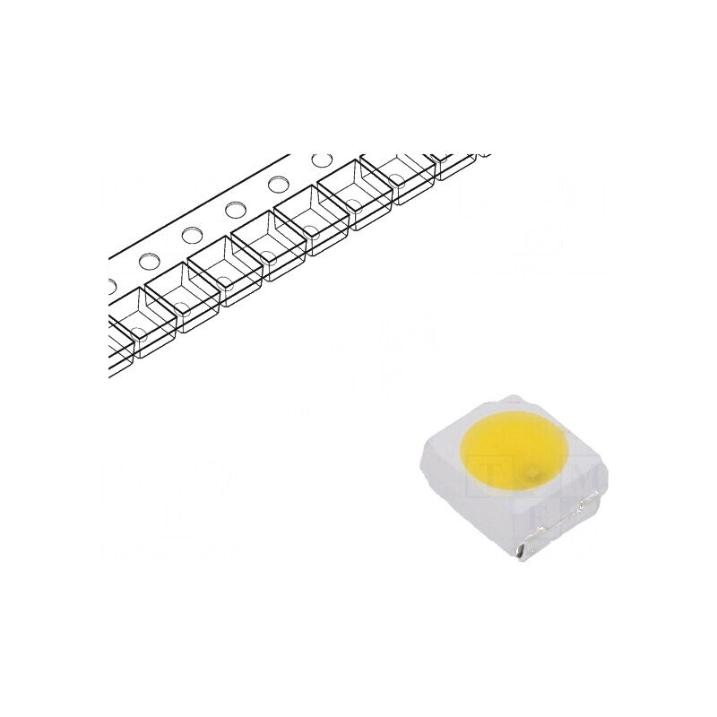 Bec LED SMD 3528 PLCC2 Alb Cald 3000K 750-1120mcd 120° 10-15mA | Electronic-mag.ro | Componente Electronice Bec LED SMD 3528 PLCC2 Alb Cald 3000K 750-1120mcd 120° 10-15mA | Electronic-mag.ro | Componente Electronice