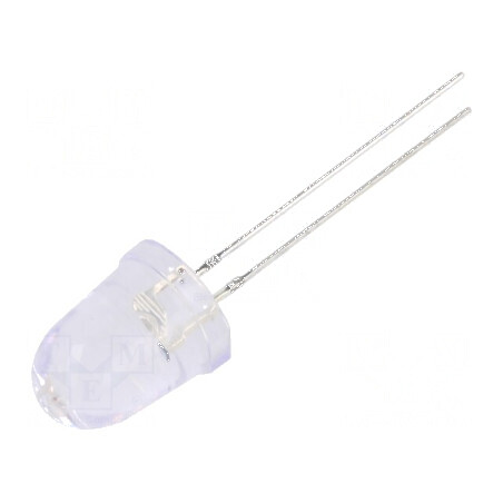 LED 10mm portocalie 14400mcd 8° convex 20V pentru iluminare | Electronic-mag.ro | Componente Electronice