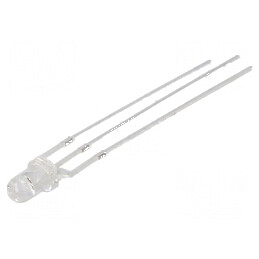 Emiţător IR 3mm 30mW 30° transparent 650-870nm THT pentru aplicații de comunicație. | Electronic-mag.ro | Componente Electronice