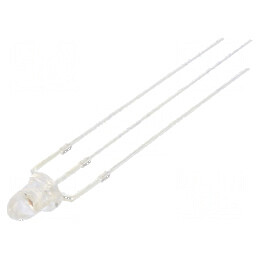 LED 3mm roșie/verde 15° cu parte frontală convexă, număr termic 3 | Electronic-mag.ro | Componente Electronice