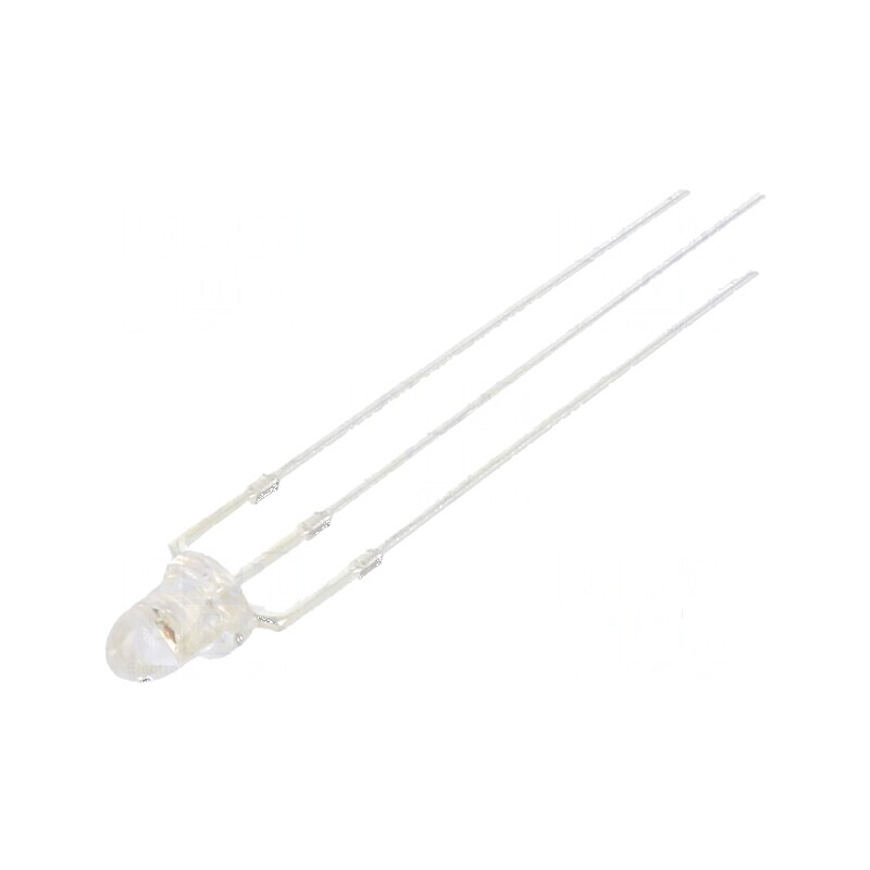 LED 3mm roșie/verde 15° cu parte frontală convexă, număr termic 3 | Electronic-mag.ro | Componente Electronice