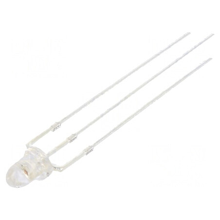LED 3mm roșie/verde 15° cu parte frontală convexă, număr termic 3 | Electronic-mag.ro | Componente Electronice