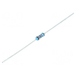 Rezistor metal film THT 12,1kΩ 0,6W ±1% Ø2,5x6,5mm -55 până la 155°C | Electronic-mag.ro | Componente Electronice