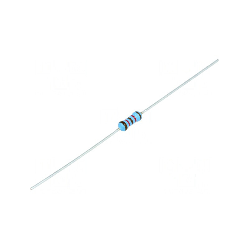 Rezistor metal film THT 12,1kΩ 0,6W ±1% Ø2,5x6,5mm -55 până la 155°C | Electronic-mag.ro | Componente Electronice