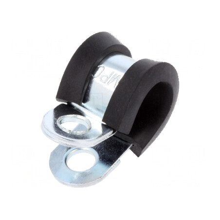 Clipsuri oţel Øbuclă 9mm W 12mm cu protecţie EPDM DL | Electronic-mag.ro | Componente Electronice